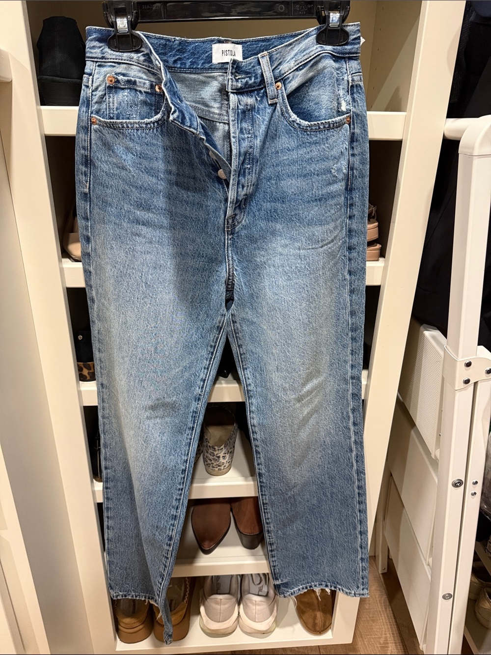 NWT Pistola Cassie High Rise Straight Jeans in Serpentine Vintage size 28